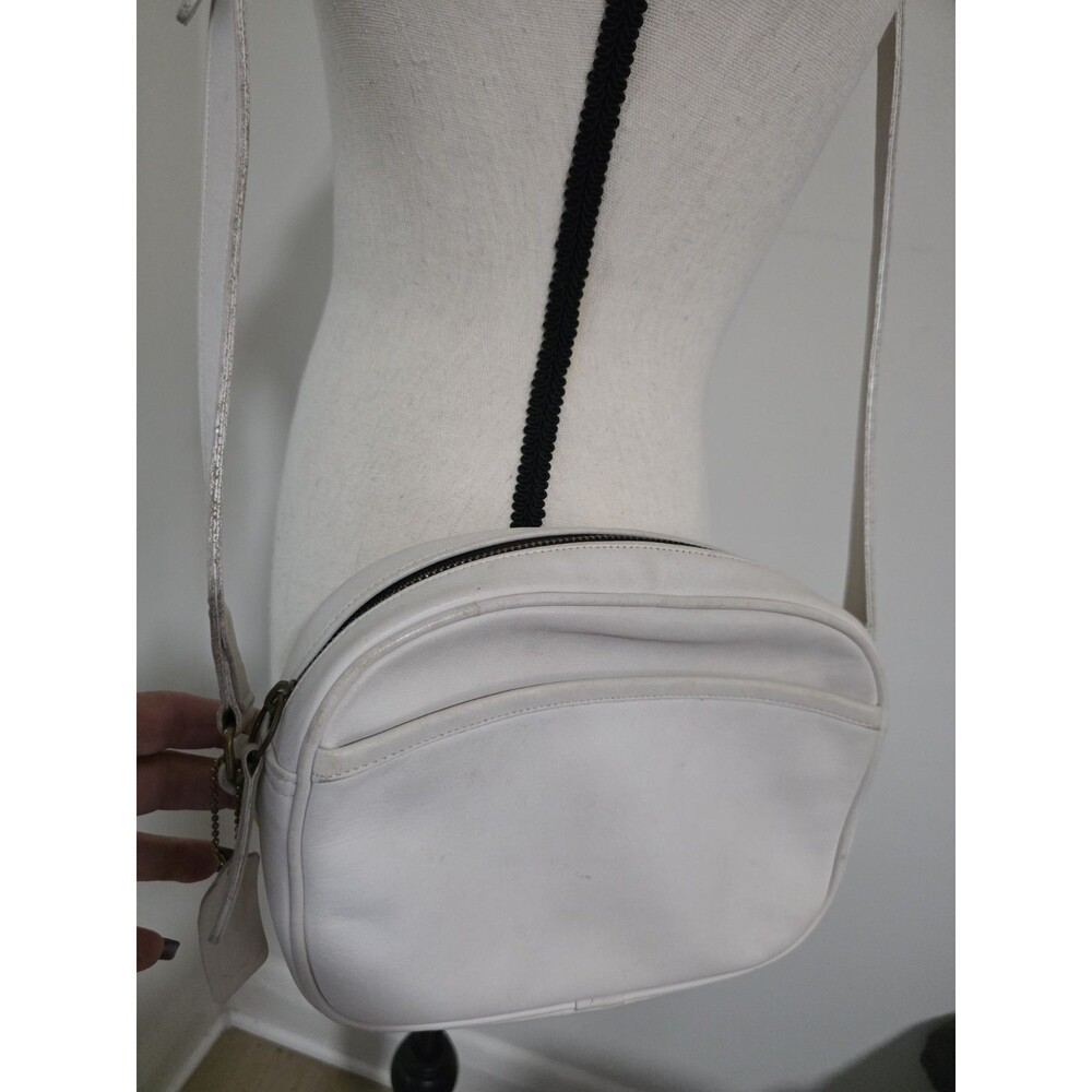 COACH Vintage #0313-023 Leather IVORY Cream Purse Bag Crossbody